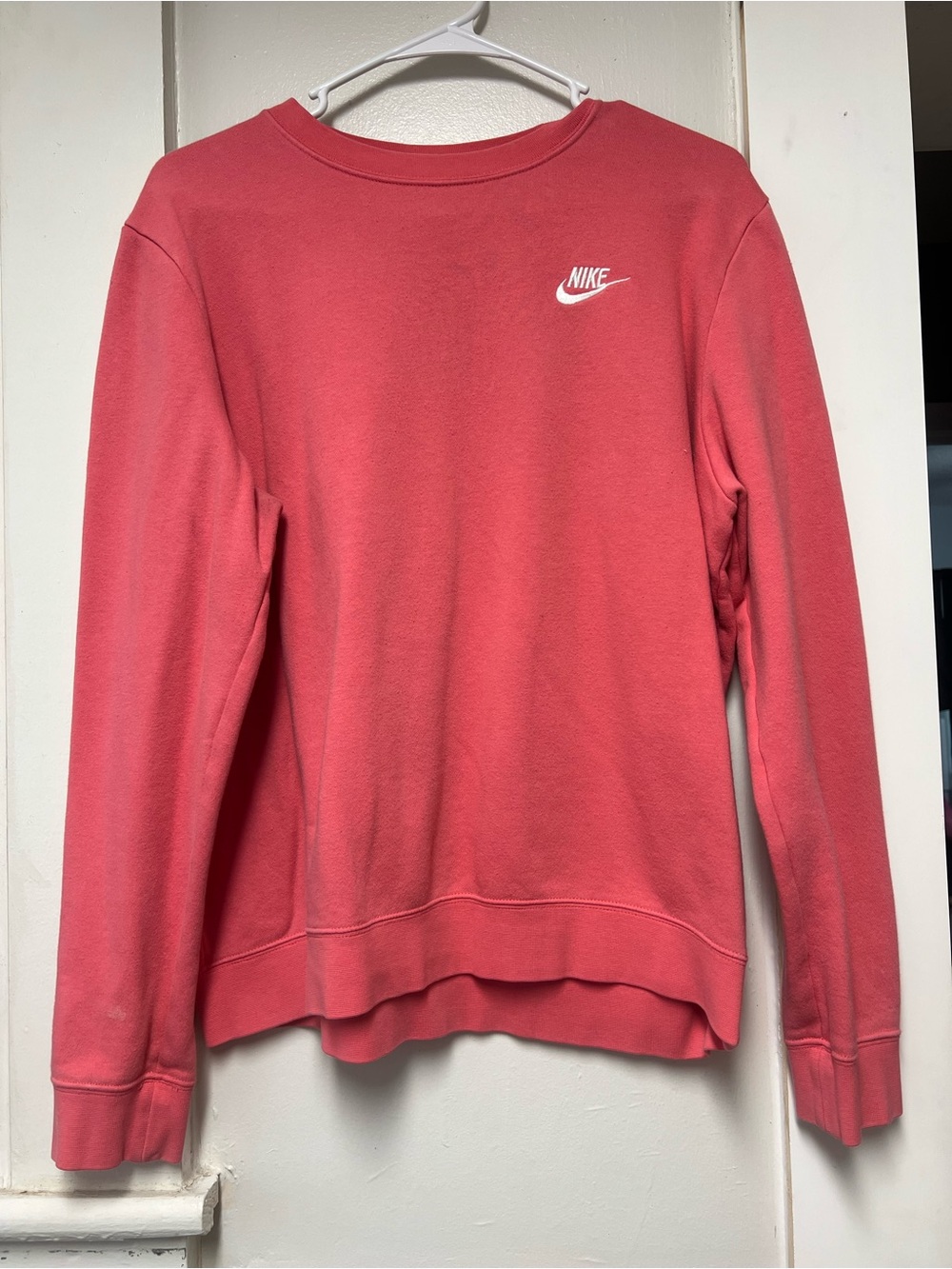 Nike Pink Coral Pullover Sweatshirt